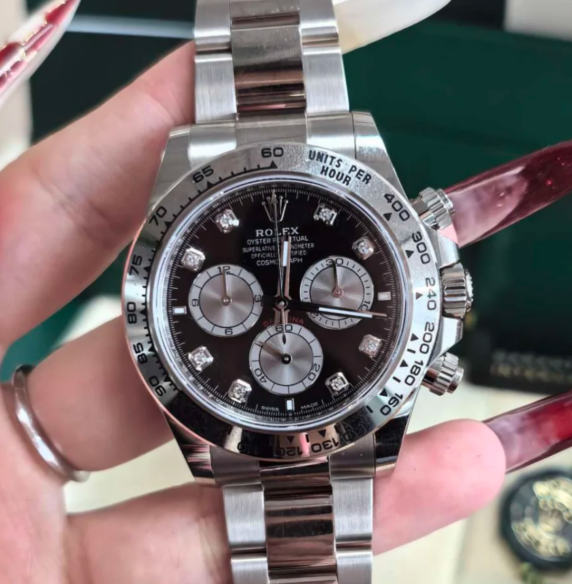 Refined watch on wrist